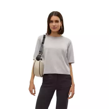 Свитер Vero Moda Silje 2/4 Oversize short sleeve, серый