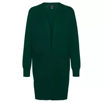 Свитер Vero Moda Silje Long cardigan, зеленый