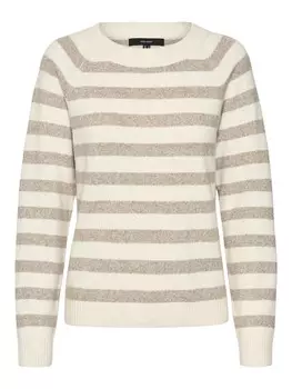 Свитер VERO MODA Sweater Doffy, цвет Ecru/Brown