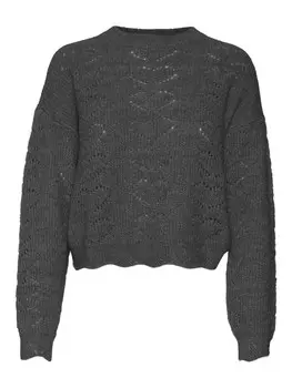 Свитер VERO MODA Sweater HEARTS, серый