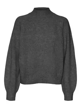 Свитер VERO MODA Sweater VMLeaf, темно-серый