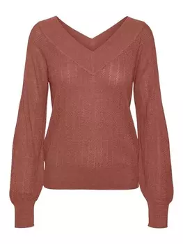 Свитер VERO MODA Sweater VMNewLexsun, ржаво-красный