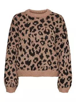 Свитер Vero Moda, светло-коричневый/черный