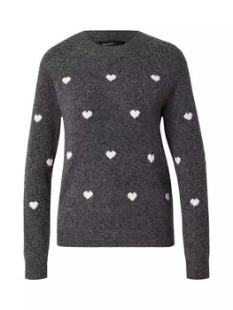 Свитер VERO MODA VMDOFFY INTARSIA, пятнистый серый
