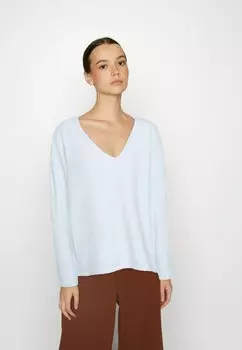 Свитер Vero Moda Vmdoffy Ls V-Neck Stripe Ga Boo, skyway меланж