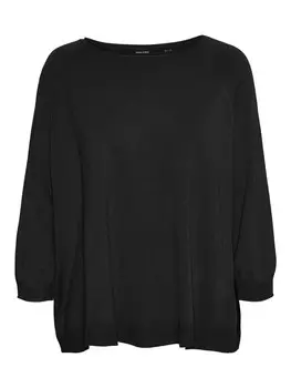Свитер Vero Moda VMNELLIE GLORY 3/4 BOXY, черный
