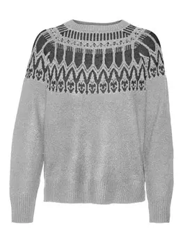 Свитер VERO MODA VMSimone, цвет Dark grey/mottled grey