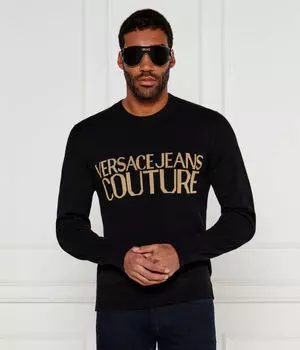 Свитер Versace Jeans Couture Regular Fit, черный / золотой