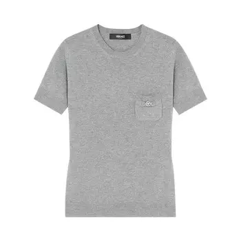 Свитер Versace Medusa Detail Knit Sweater, цвет Concrete Melange