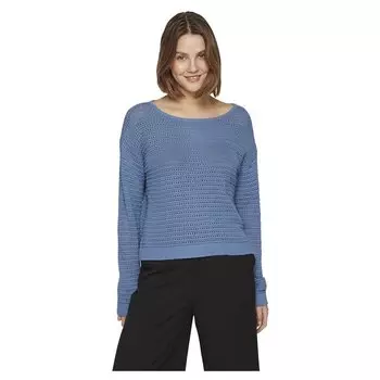Свитер Vila Bellisina Boat Neck, синий