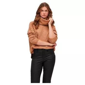 Свитер Vila Cilia Roll Neck, коричневый