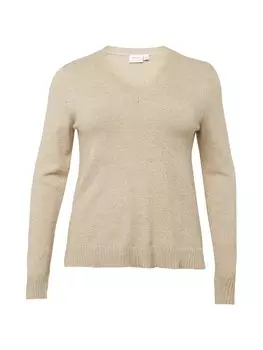 Свитер Vila Curve RIL, песочный