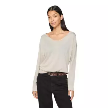 Свитер Vila Novy v neck, бежевый