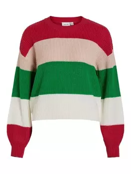 Свитер Vila, пастельно-розовый/темно-розовый