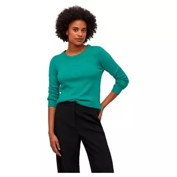 Свитер Vila Ril O Neck, зеленый