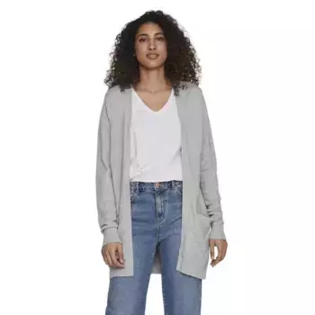 Свитер Vila Ril Open cardigan, серый