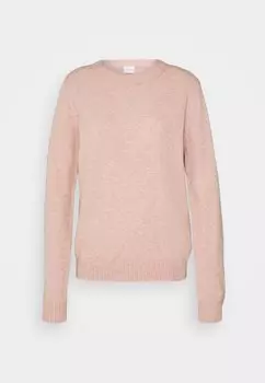 Свитер VILA Viril O Neck, меланж туманной розы