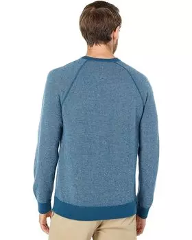 Свитер Vince Birdseye Raglan Long Sleeve Crew, цвет River Blue/Heather Grey