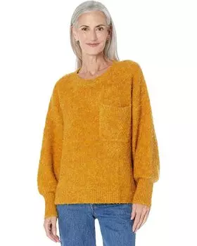 Свитер Vince Camuto Bocle Crew with Chest Pocket, цвет Dark Amber