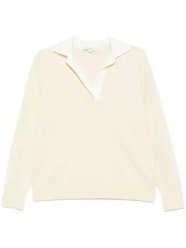 Свитер Vince с контрастным воротником, желтый