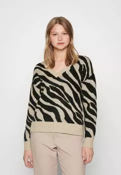 Свитер VIRIL FEAMI V NECK VILA, цвет Natural Melange
