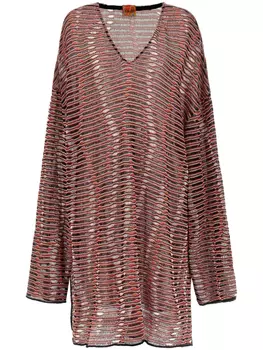 Свитер VITELLI Wave Jacquard, коричневый