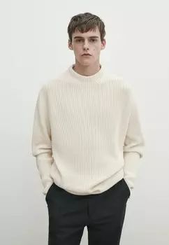 Свитер Водолазка Massimo Dutti, белый