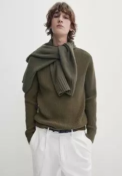 Свитер Водолазка Massimo Dutti, зеленый