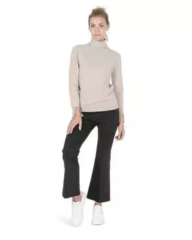 Свитер-Водолазка женский coe 0023 Crown Of Edinburgh Cashmere, коричневый