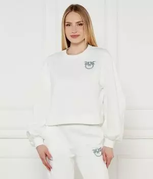 Свитер в церезоле Relaxed fit Pinko, белый