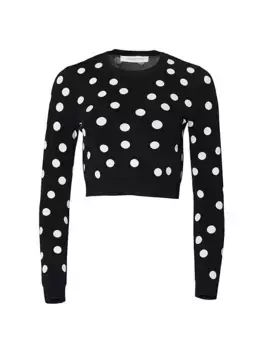 Свитер в горошек Carolina Herrera, белый