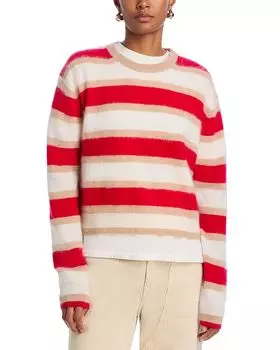 Свитер в полоску из кашемира Grizzly Guest in Residence, красный