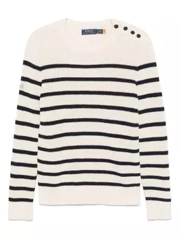 Свитер в полоску Polo Ralph Lauren, нейтральный