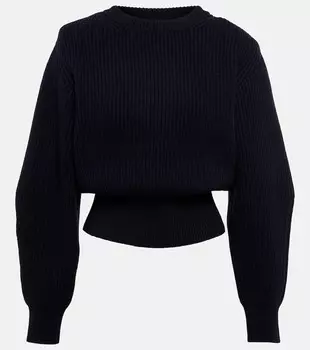 Свитер в рубчик ALAA, черный