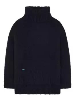 Свитер в рубчик Alanui, синий