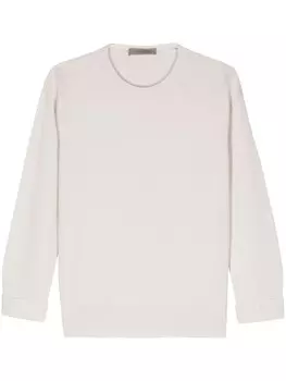 Свитер в рубчик D.Exterior, нейтральный цвет