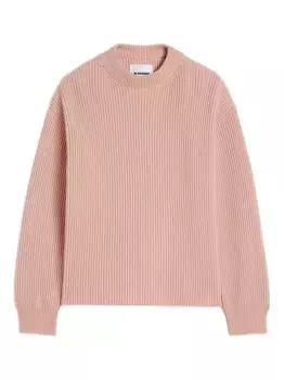Свитер в рубчик JIL SANDER, розовый