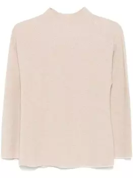 Свитер в рубчик Le Tricot Perugia, нейтральный цвет