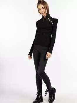 Свитер в рубчик Mymo, черный