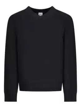 Свитер в рубчик с V-образным вырезом Paul Smith, синий