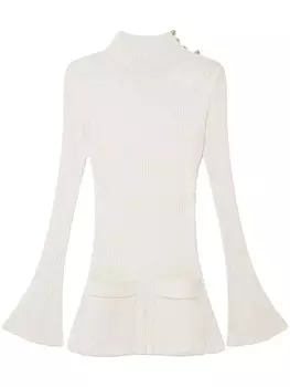 Свитер в рубчик Stella McCartney, белый