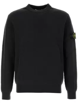 Свитер в рубчик Stone Island, серый