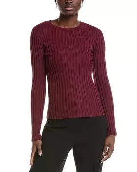 Свитер в рубчик T Tahari, красный