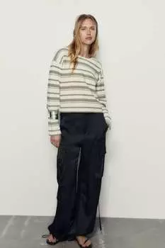 Свитер в рустике ZARA, норковый