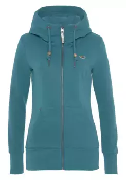 Свитер в стиле Ragwear "Sweatshirt NESKA ZIP", с высоким воротником, капюшоном и практичными боковыми карманами, цвет Baltic