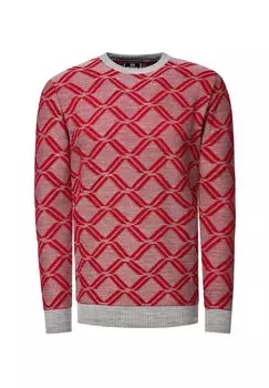 Свитер в великолепном клетчатом дизайне RUSTY NEAL, цвет Grau Rot