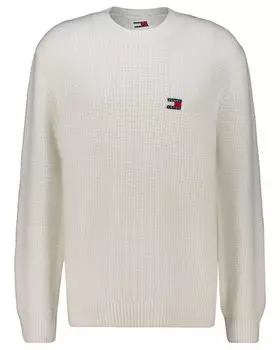 Свитер вафельной вязки Tommy Jeans, белый