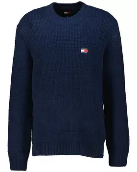 Свитер вафельной вязки Tommy Jeans, синий