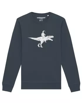 Свитер Watapparel Sweatshirt Astronaut on T-Rex, антрацит