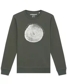 Свитер Watapparel Sweatshirt Baumscheibe, хаки
